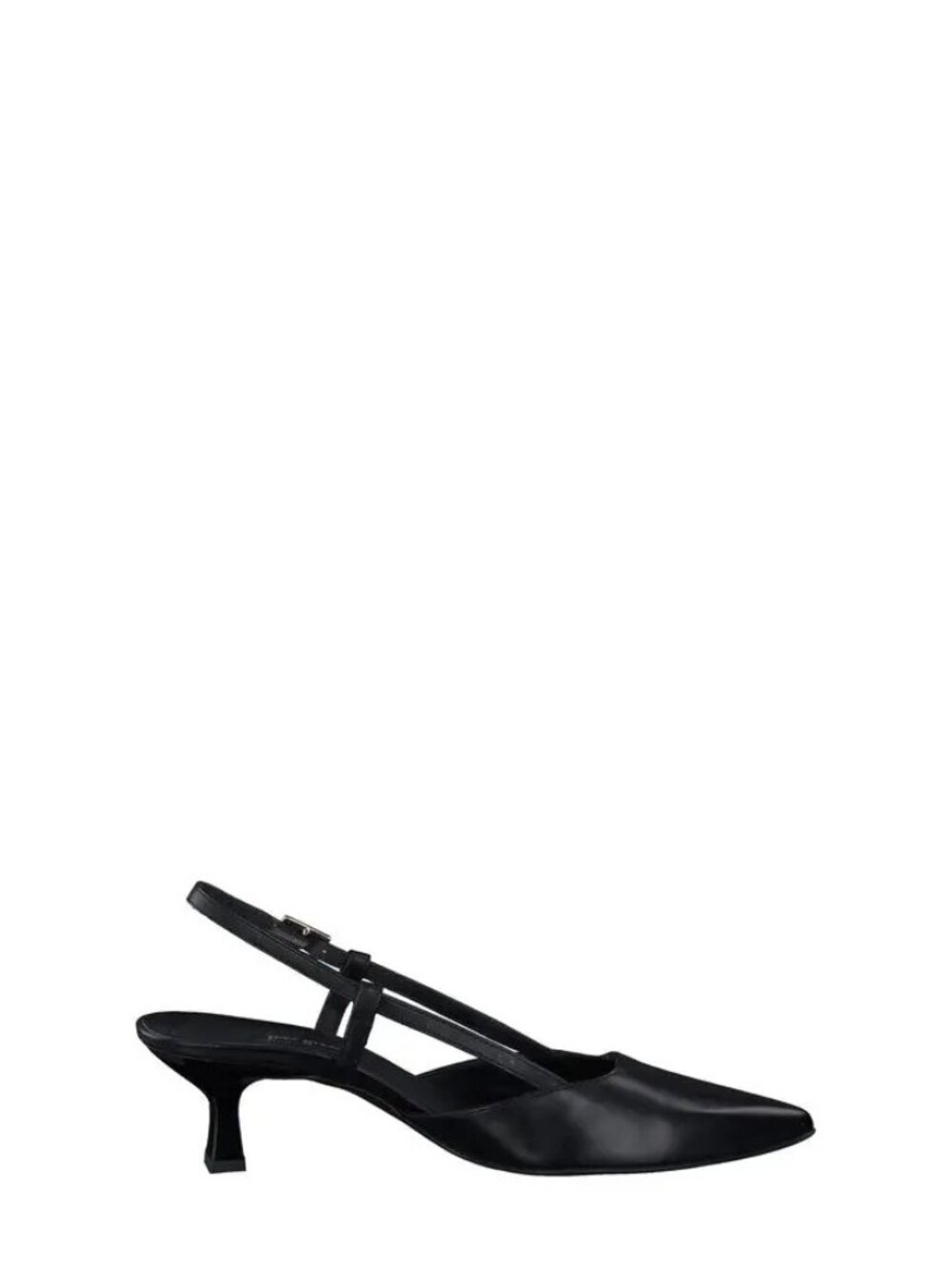 🆕 PAUL GREEN Tabitha Slingback Pointed Toe Kitten Heel Pumps Shoes Black 8.5